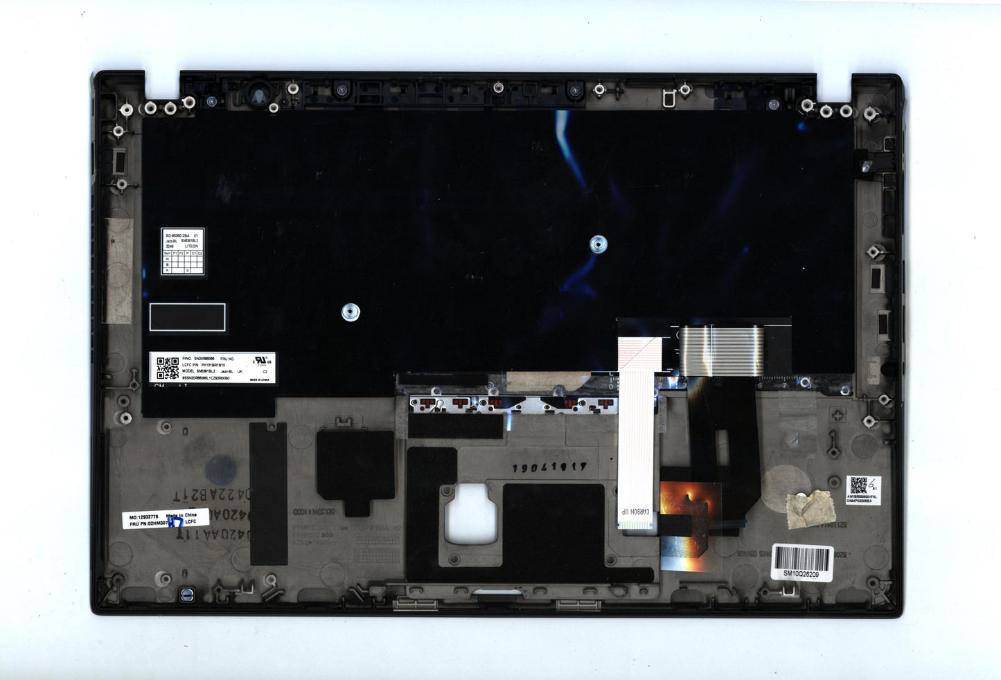 Lenovo Ft491 Log Up Assy W/Blkbfprblk - 02HM307