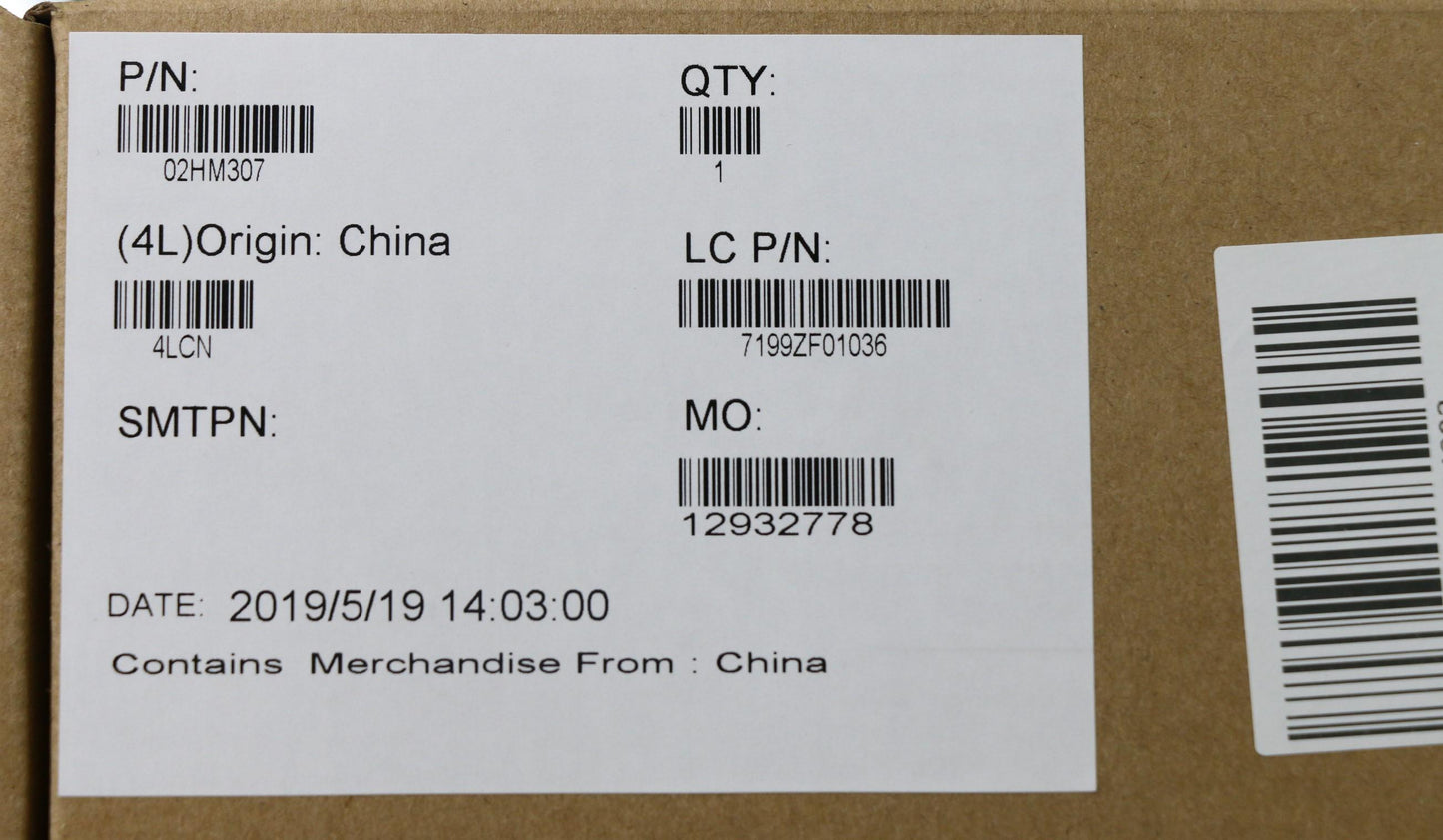 Lenovo Ft491 Log Up Assy W/Blkbfprblk - 02HM307