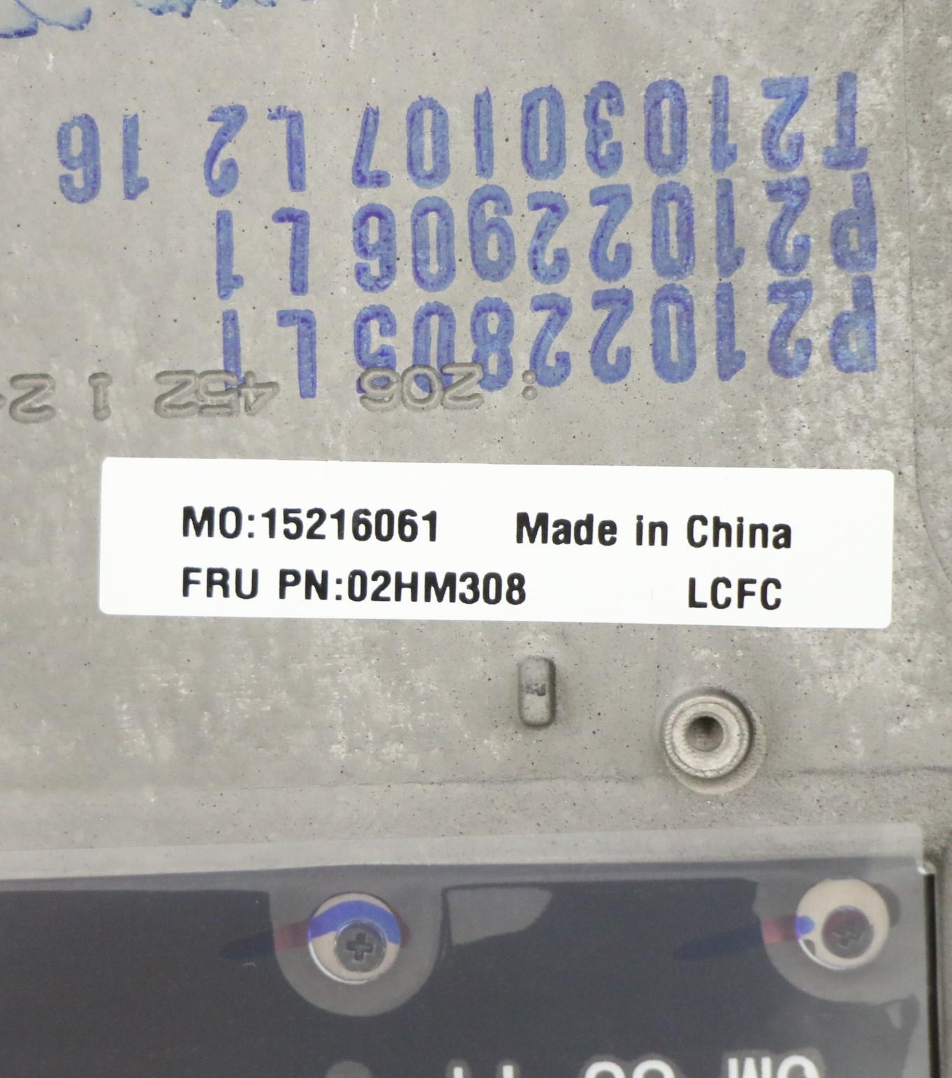 Lenovo Ft491 Log Up Assy W/Blkbfprblk - 02HM308