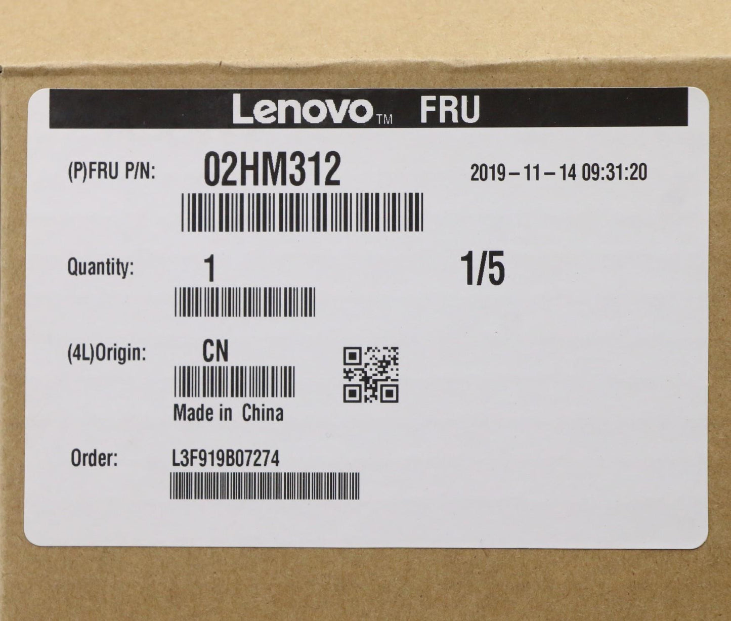 Lenovo Ft491 Log Up Assy W/Blkbfprblk - 02HM312