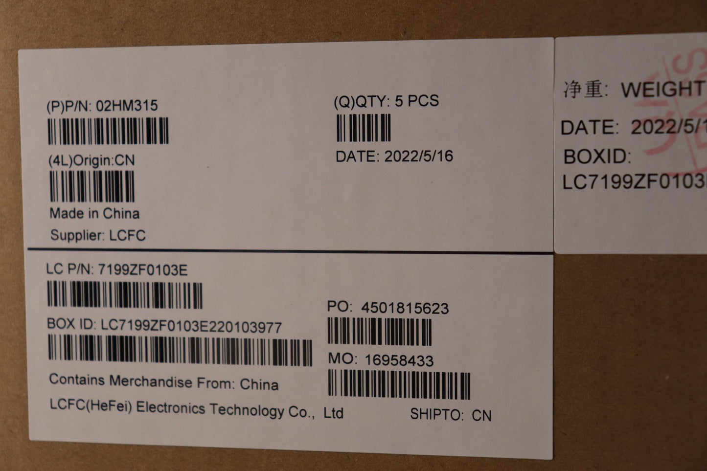 Lenovo Ft491 Log Up Assy W/Blkbfprblk - 02HM315