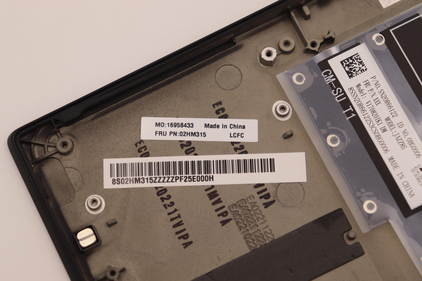 Lenovo Ft491 Log Up Assy W/Blkbfprblk - 02HM315