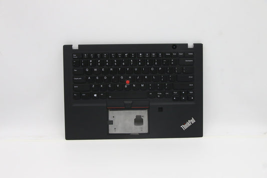 Lenovo (02HM316) C-Cover with Keyboard, USA English, Black, Backlight, Fingerprint