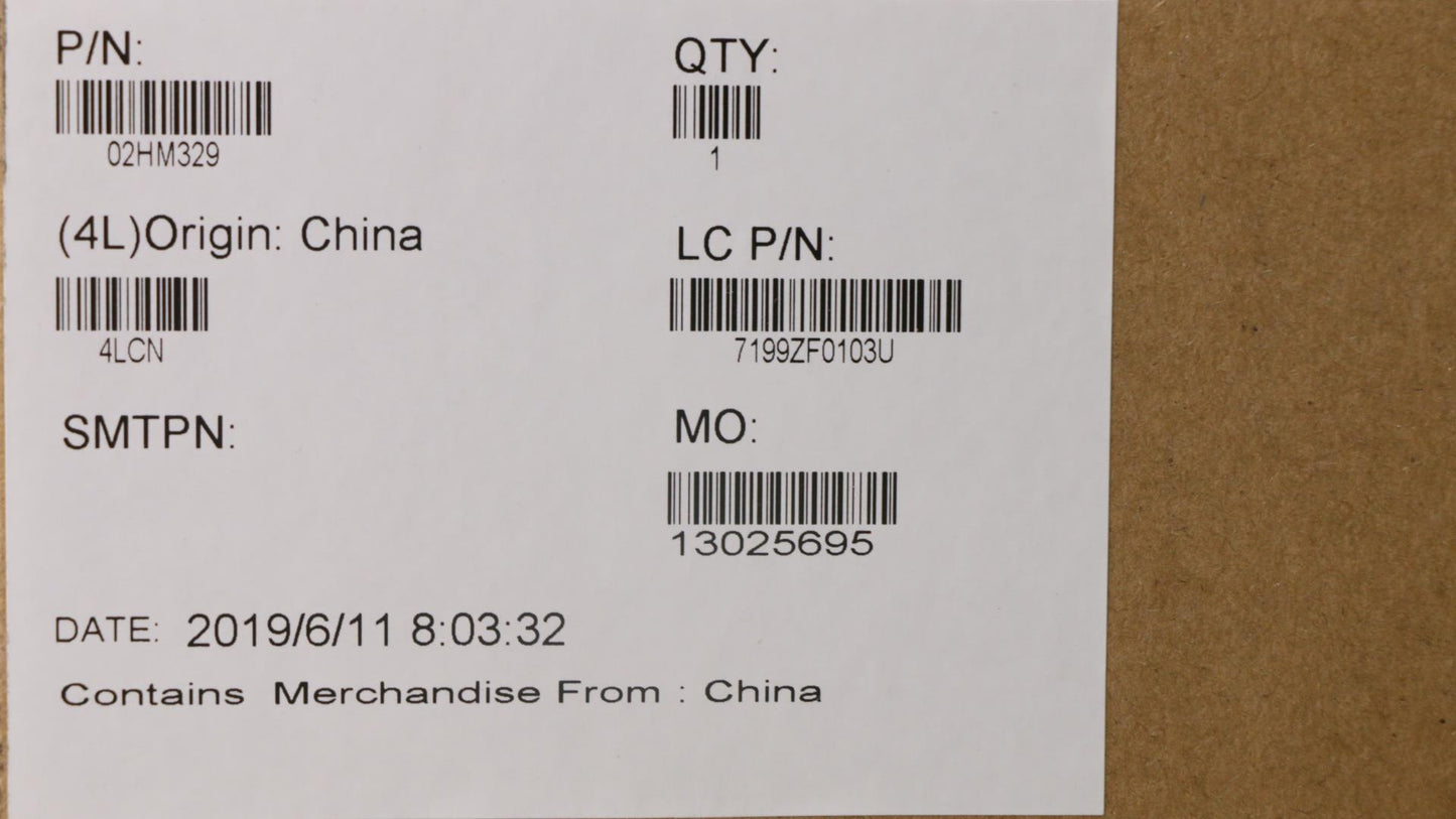 Lenovo Ft491 Log Up Assy W/Blkbfprblk - 02HM329