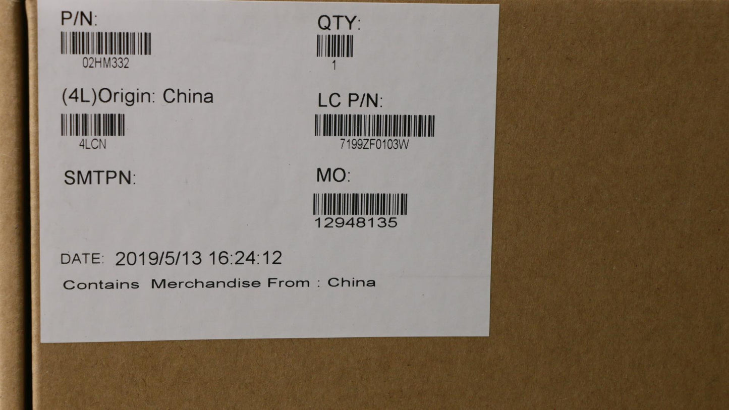Lenovo Ft491 Log Up Assy W/Blkbfprblk - 02HM332