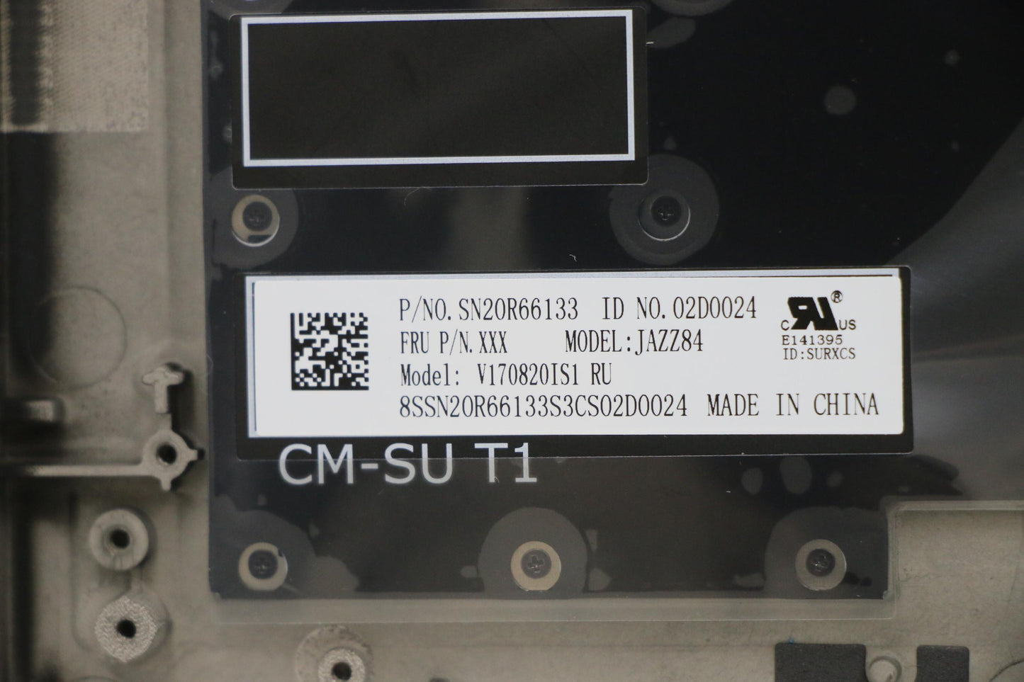Lenovo Ft491 Log Up Assy W/Blkbfprblk - 02HM334