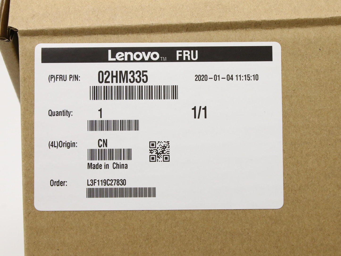 Lenovo Ft491 Log Up Assy W/Blkbfprblk - 02HM335