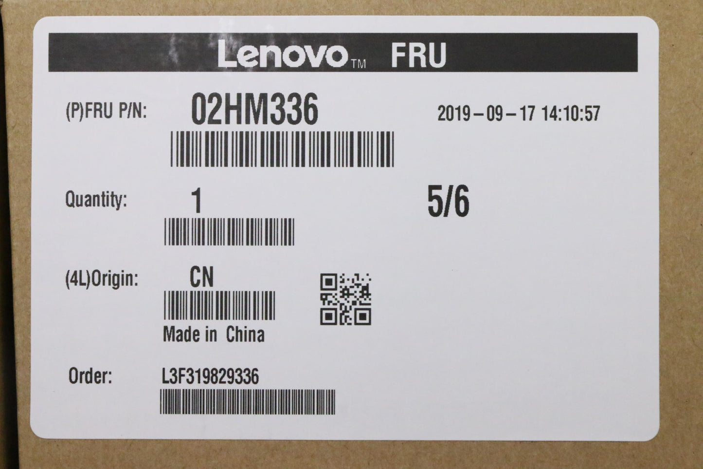 Lenovo Ft491 Log Up Assy W/Blkbfprblk - 02HM336