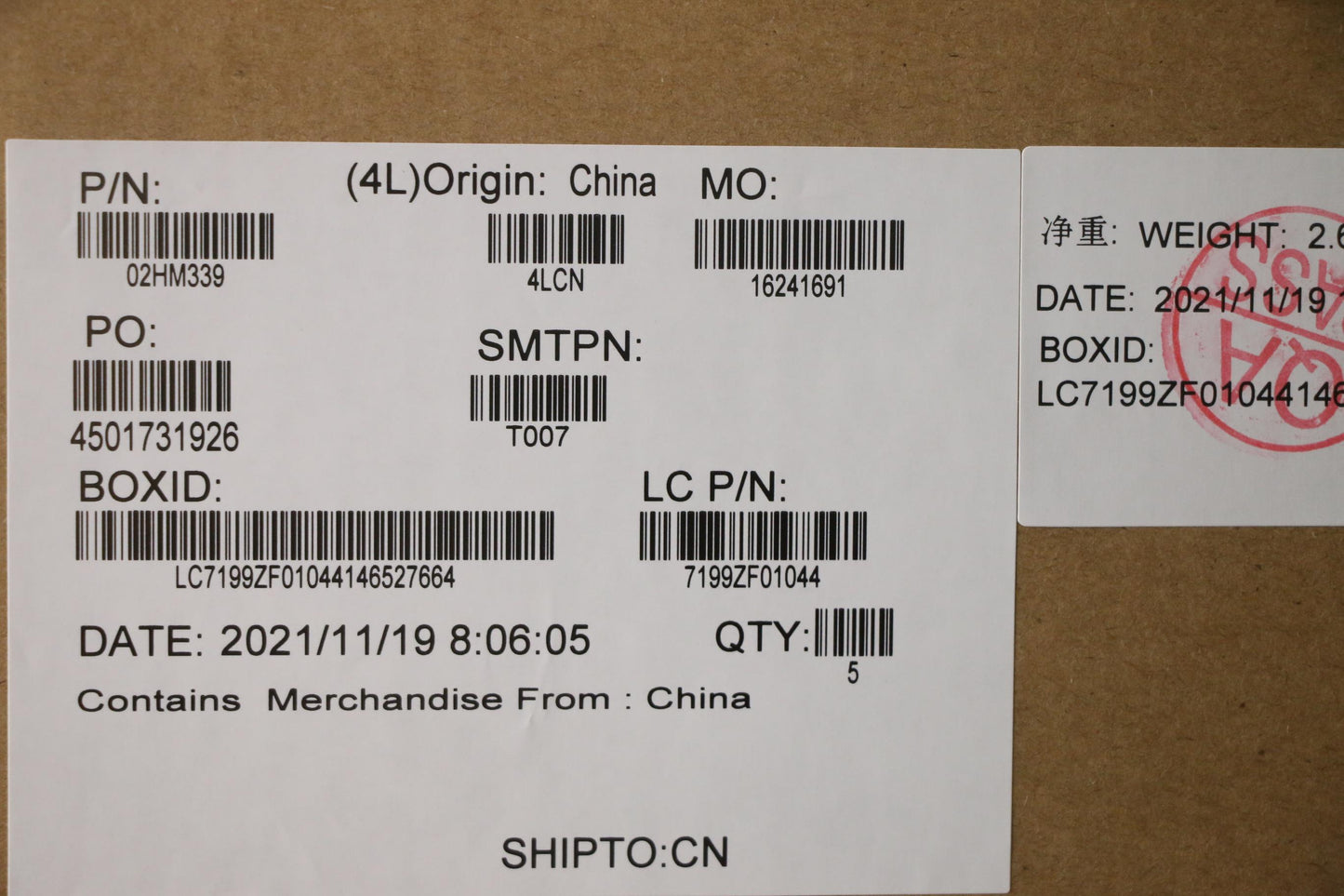Lenovo Ft491 Log Up Assy W/Blkbfprblk - 02HM339