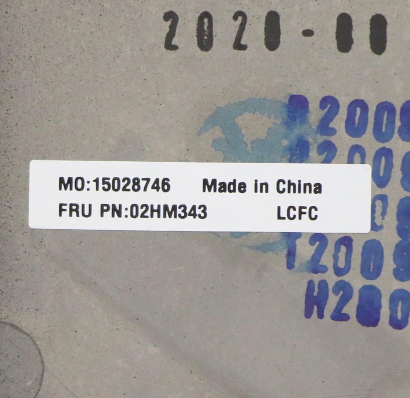 Lenovo Ft491 Log Up Assy W/Blkbfprblk - 02HM343