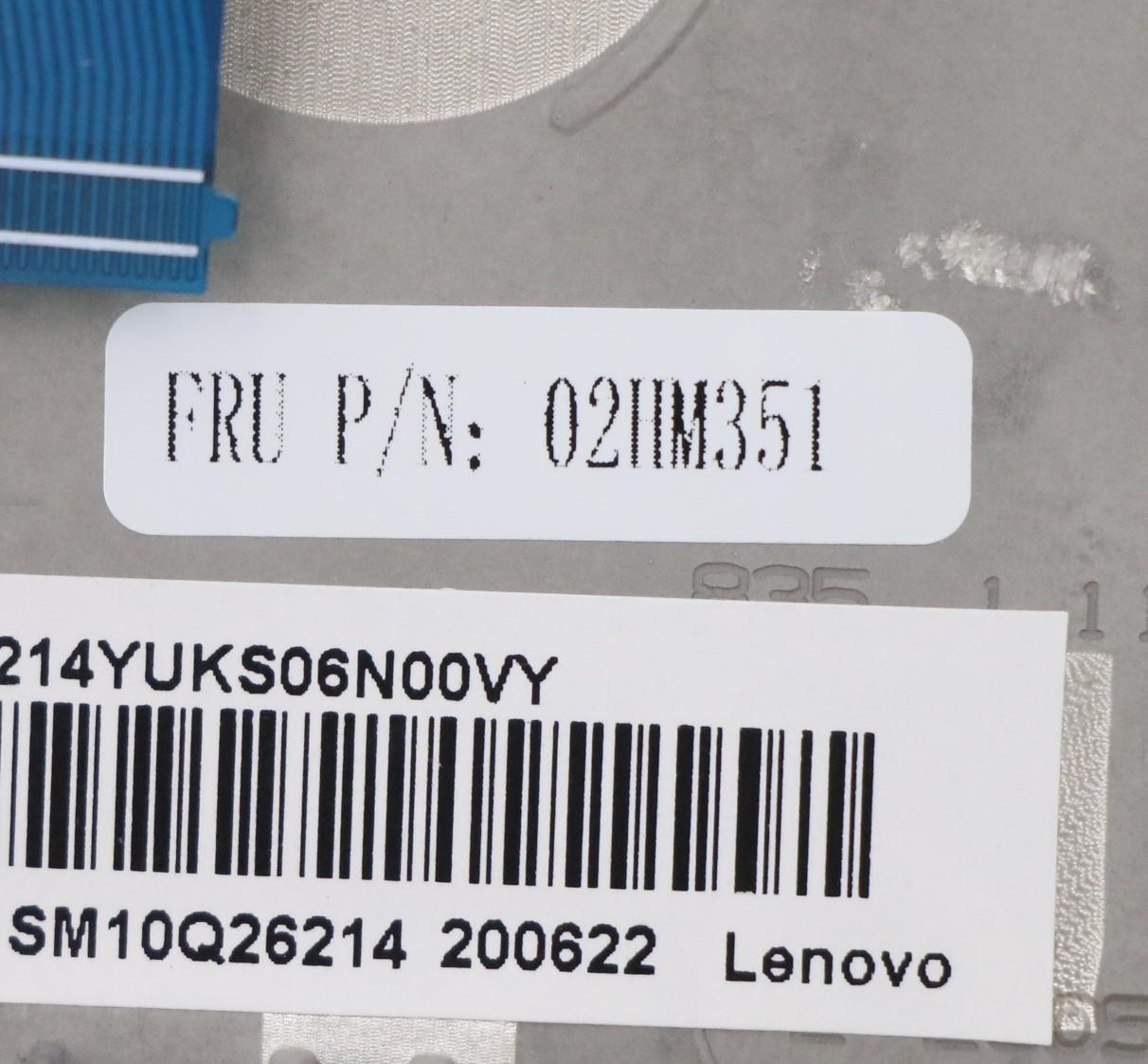 Lenovo Ft491 Log Up Assy W/Blkbfprslv - 02HM351
