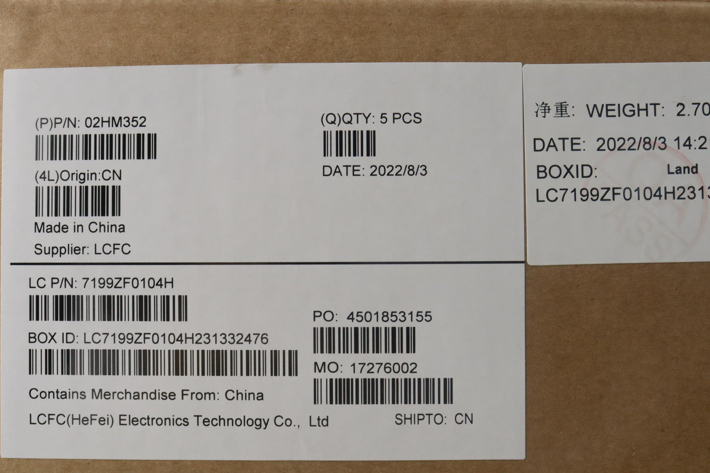 Lenovo Ft491 Log Up Assy W/Blkbfprslv - 02HM352