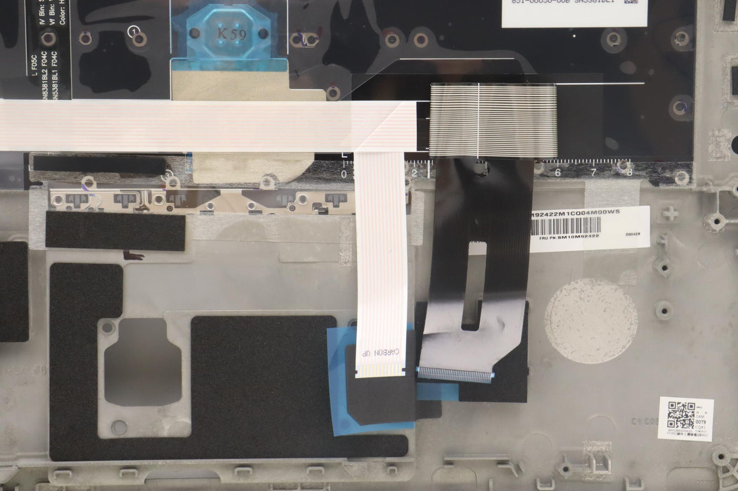 Lenovo Ft491 Log Up Assy W/Blkbfprslv - 02HM352