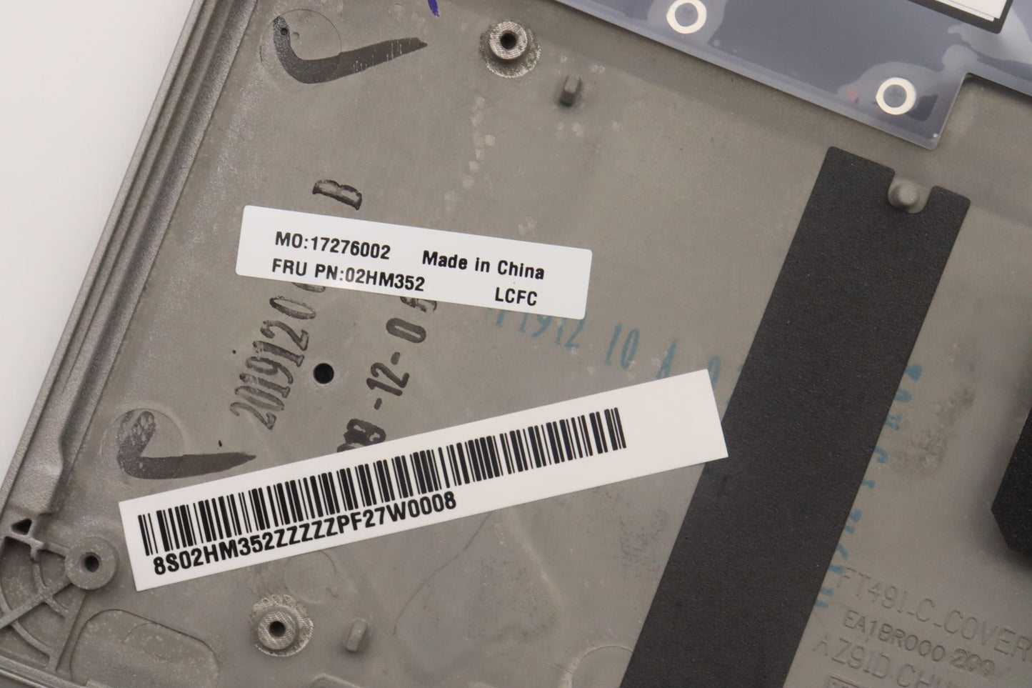 Lenovo Ft491 Log Up Assy W/Blkbfprslv - 02HM352