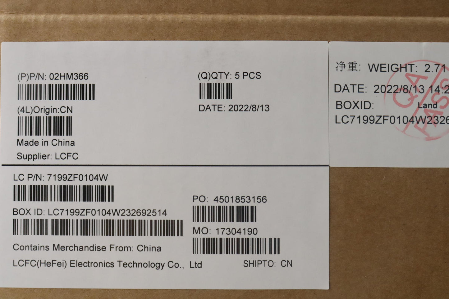 Lenovo Ft491 Log Up Assy W/Blkbfprslv - 02HM366