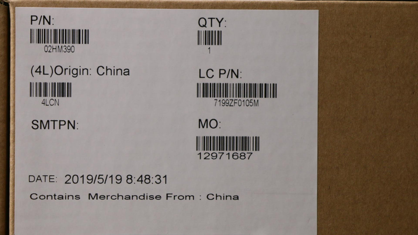 Lenovo Ft491 Log Up Assy W/Blkbfprslv - 02HM390