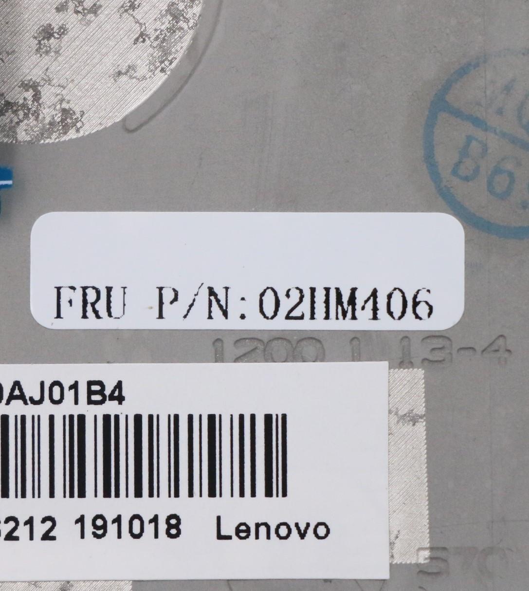 Lenovo Ft491 Log Up Assy W/Blkbfprslv - 02HM406