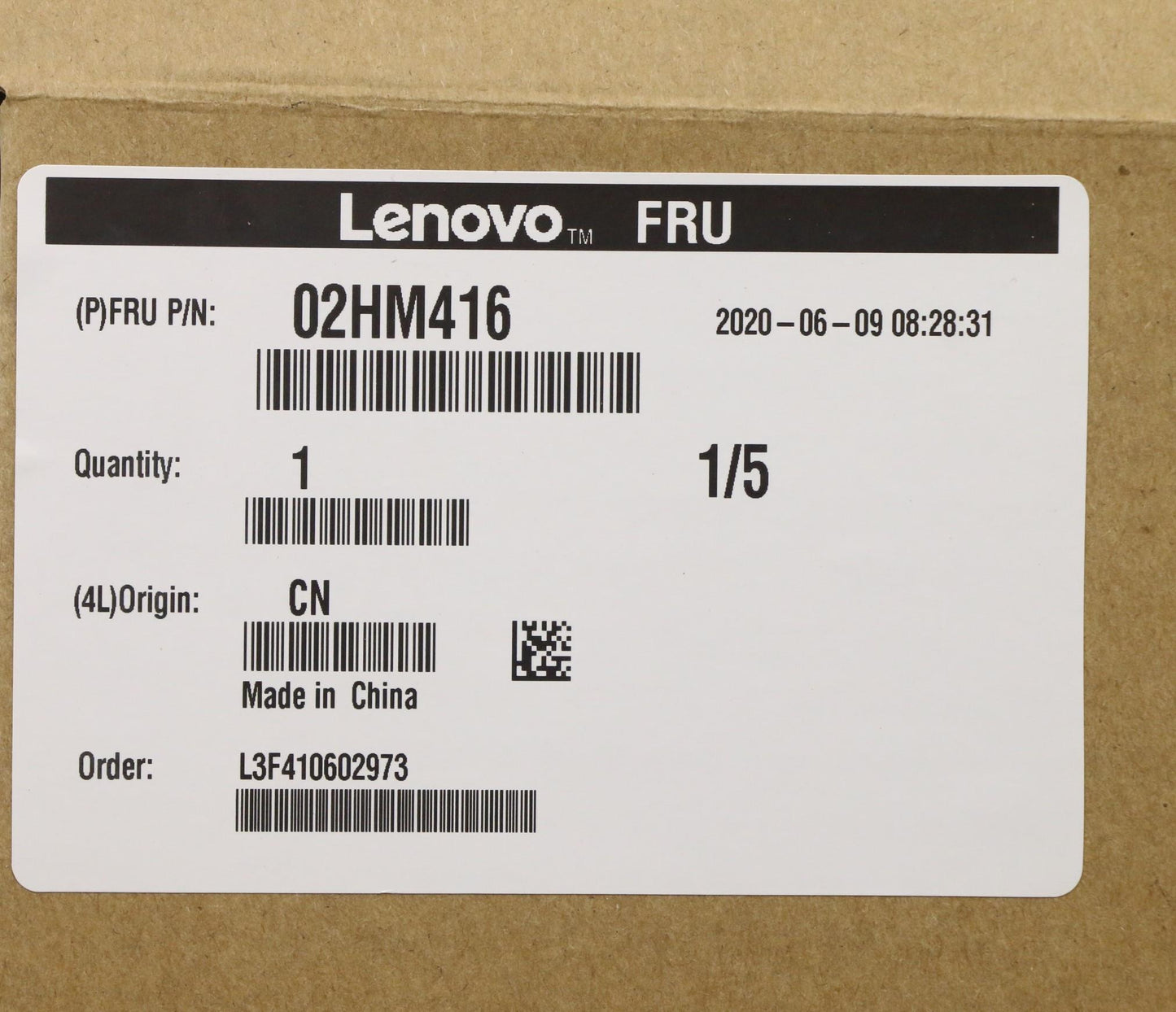 Lenovo Ft491 Log Up Assy W/Nblkbfprbl - 02HM416