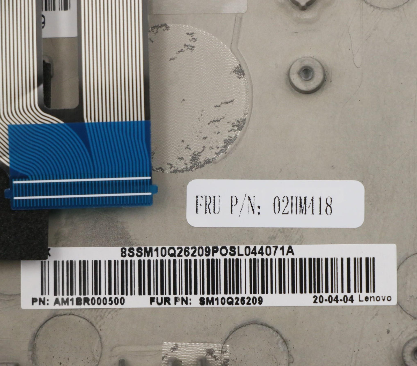 Lenovo Ft491 Log Up Assy W/Nblkbfprbl - 02HM418