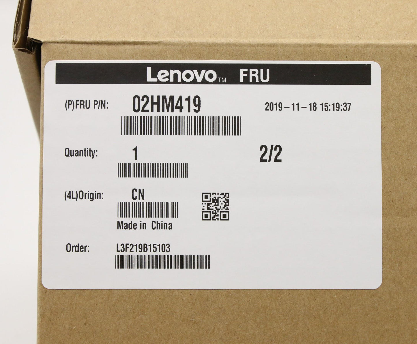 Lenovo Ft491 Log Up Assy W/Nblkbfprbl - 02HM419