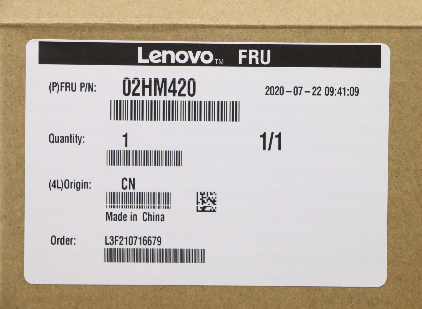 Lenovo Ft491 Log Up Assy W/Nblkbfprbl - 02HM420