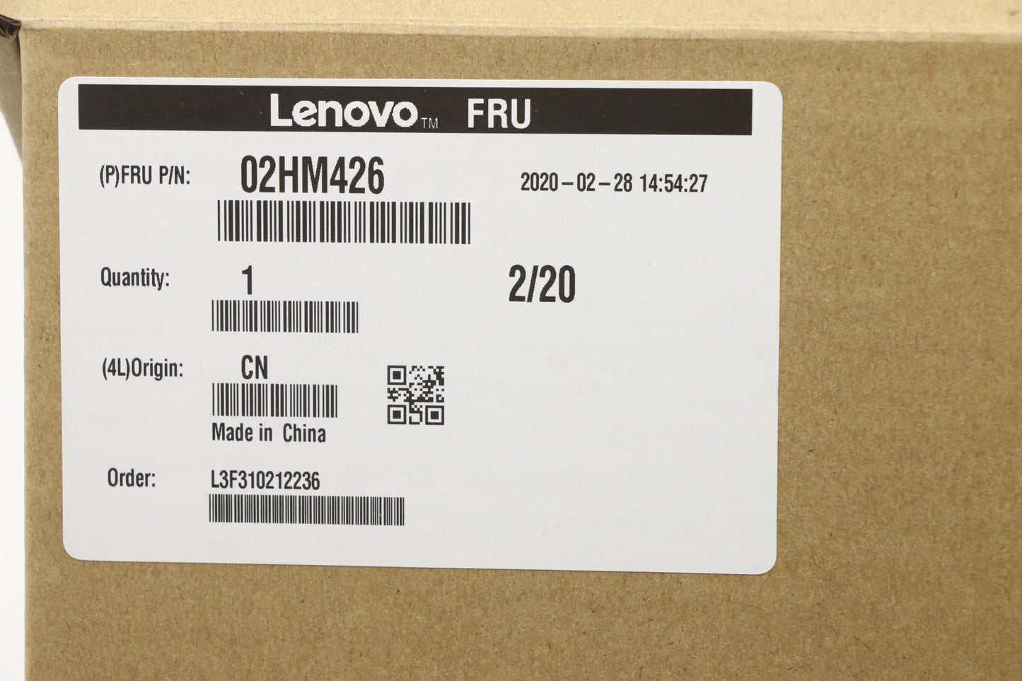 Lenovo Ft491 Log Up Assy W/Nblkbfprbl - 02HM426