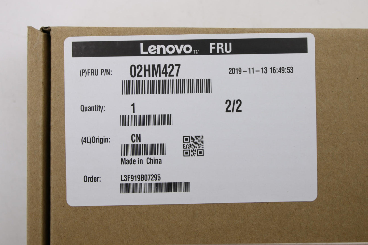 Lenovo Ft491 Log Up Assy W/Nblkbfprbl - 02HM427