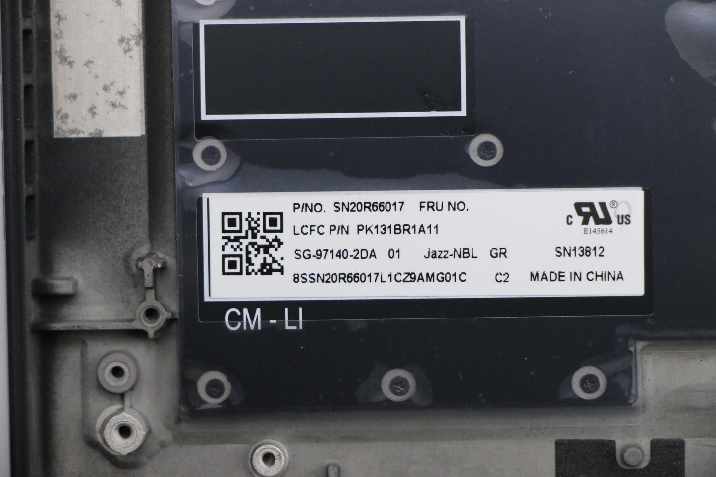 Lenovo Ft491 Log Up Assy W/Nblkbfprbl - 02HM429