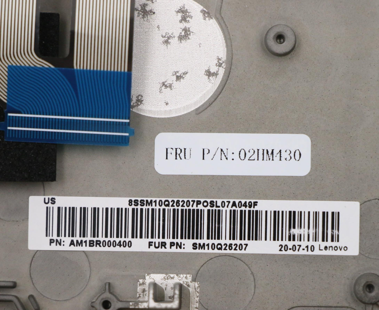 Lenovo Ft491 Log Up Assy W/Nblkbfprbl - 02HM430