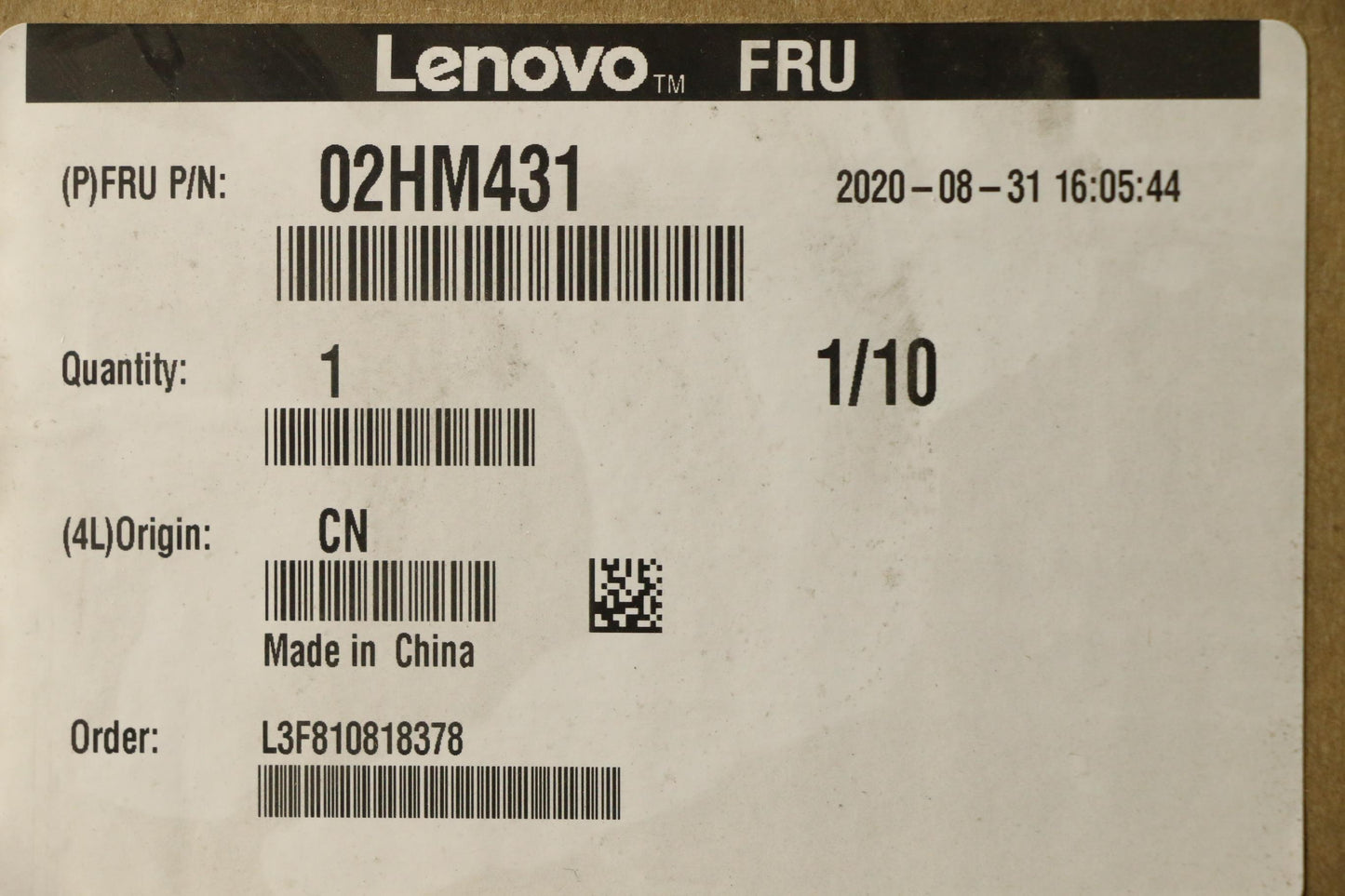 Lenovo Ft491 Log Up Assy W/Nblkbfprbl - 02HM431