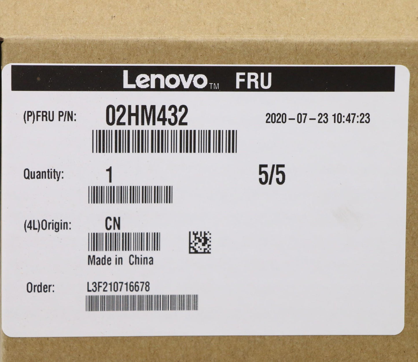 Lenovo Ft491 Log Up Assy W/Nblkbfprbl - 02HM432