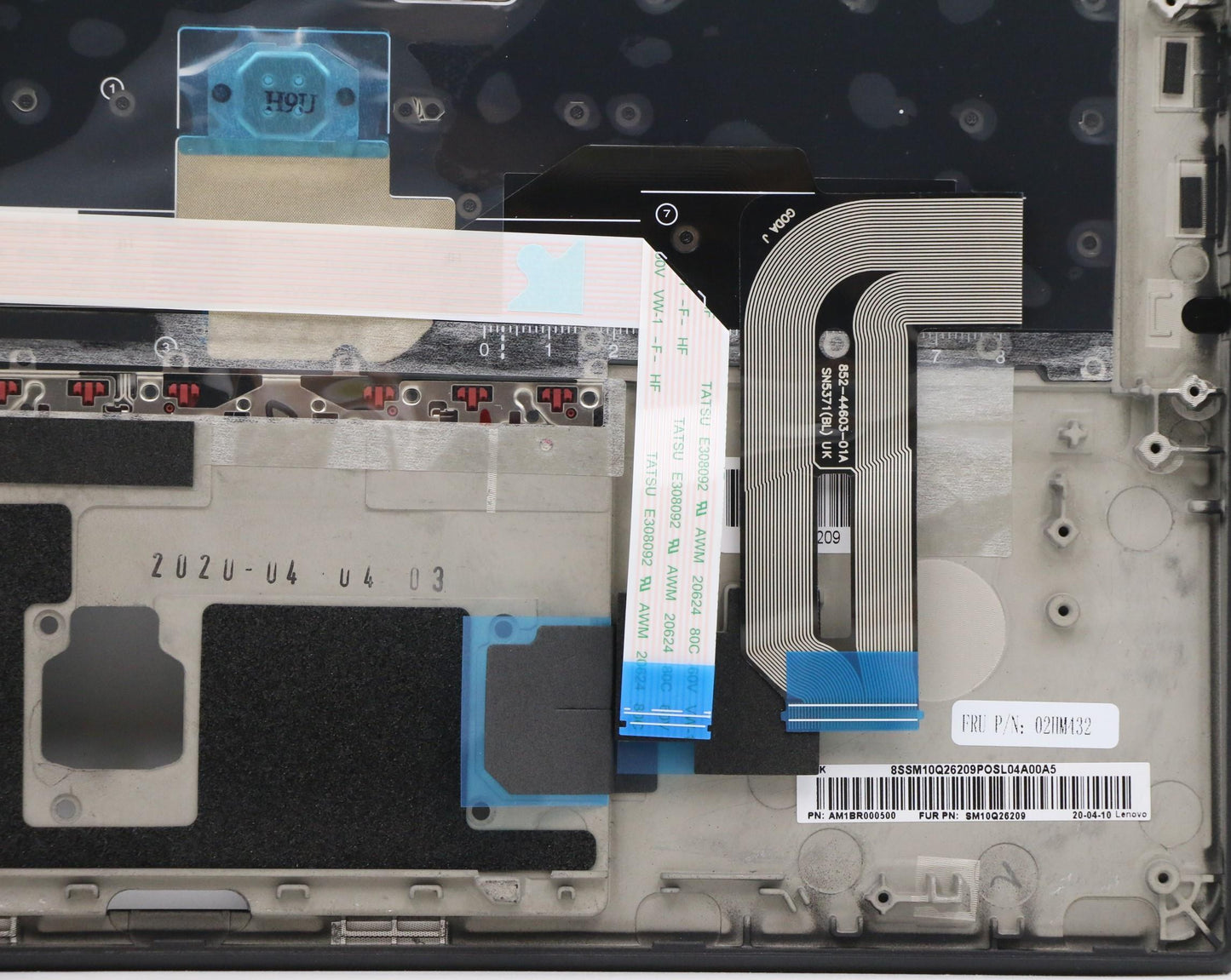 Lenovo Ft491 Log Up Assy W/Nblkbfprbl - 02HM432