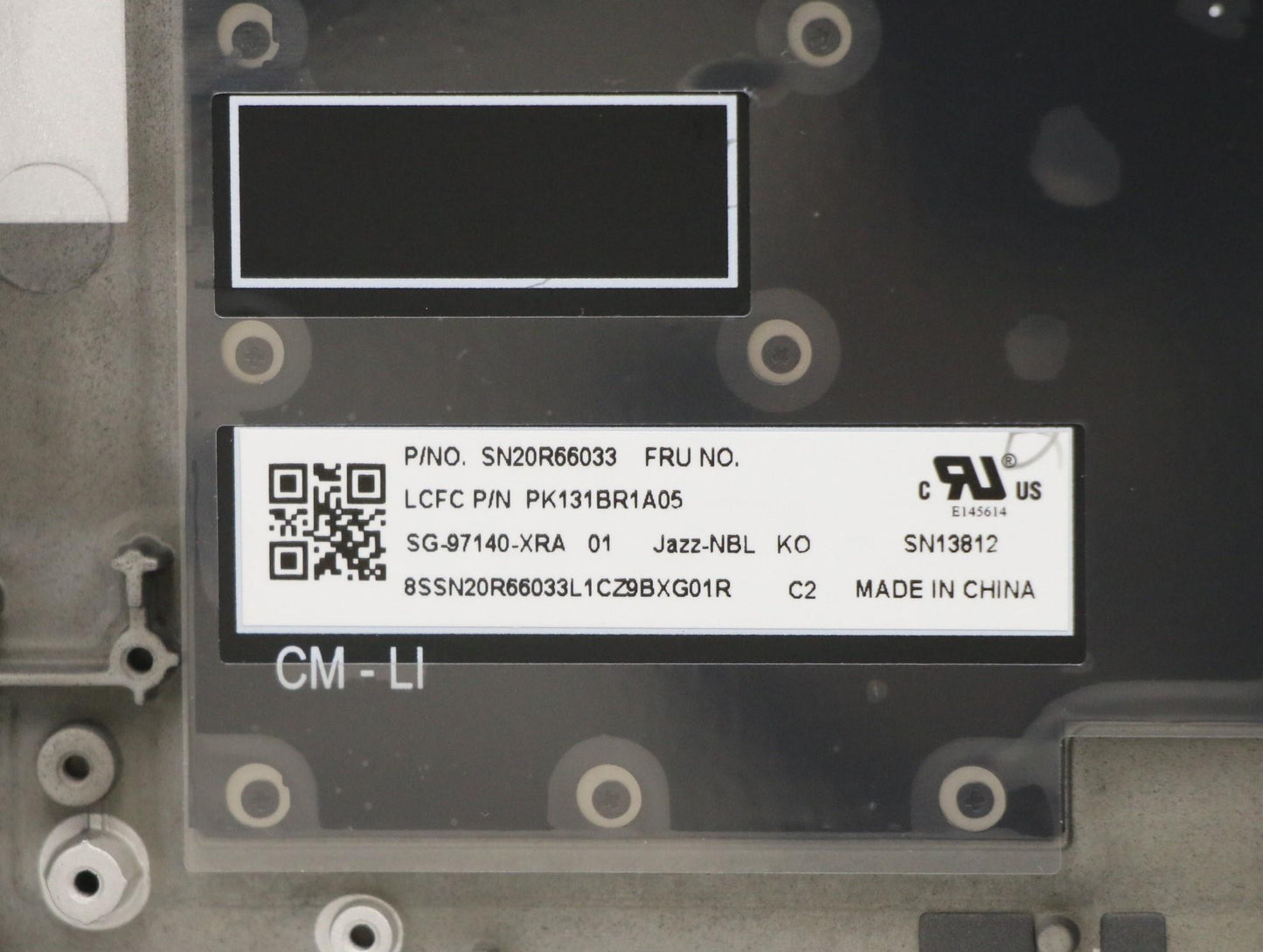 Lenovo Ft491 Log Up Assy W/Nblkbfprbl - 02HM437