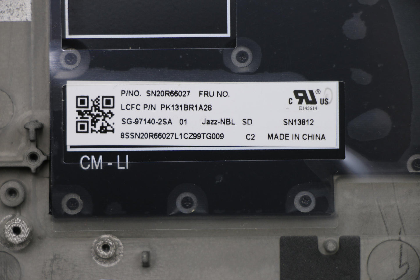 Lenovo Ft491 Log Up Assy W/Nblkbfprbl - 02HM445