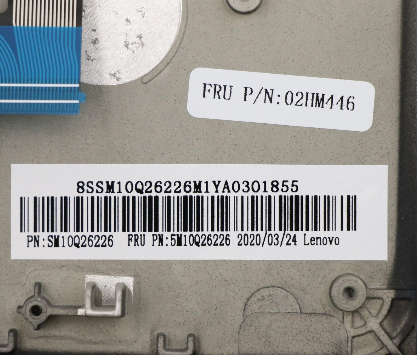 Lenovo Ft491 Log Up Assy W/Nblkbfprbl - 02HM446