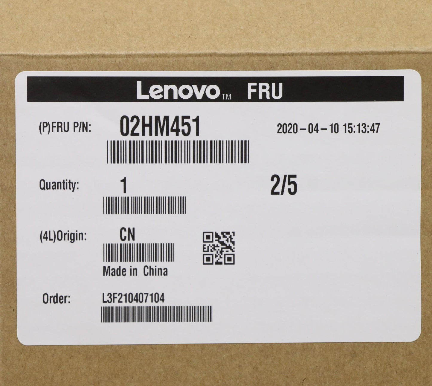 Lenovo Ft491 Log Up Assy W/Nblkbfprbl - 02HM451