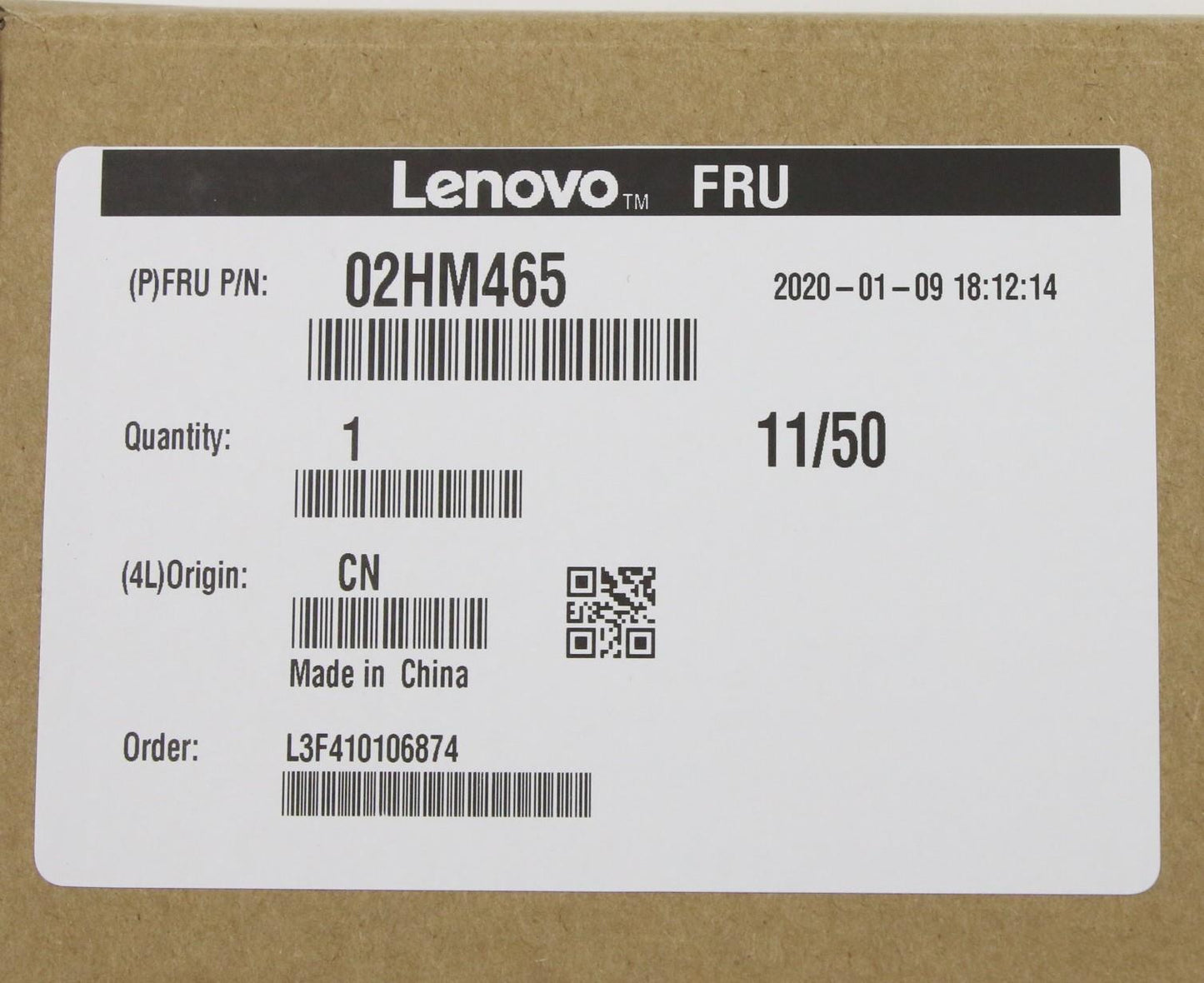 Lenovo Ft491 Log Up Assy W/Nblkbfprbl - 02HM465