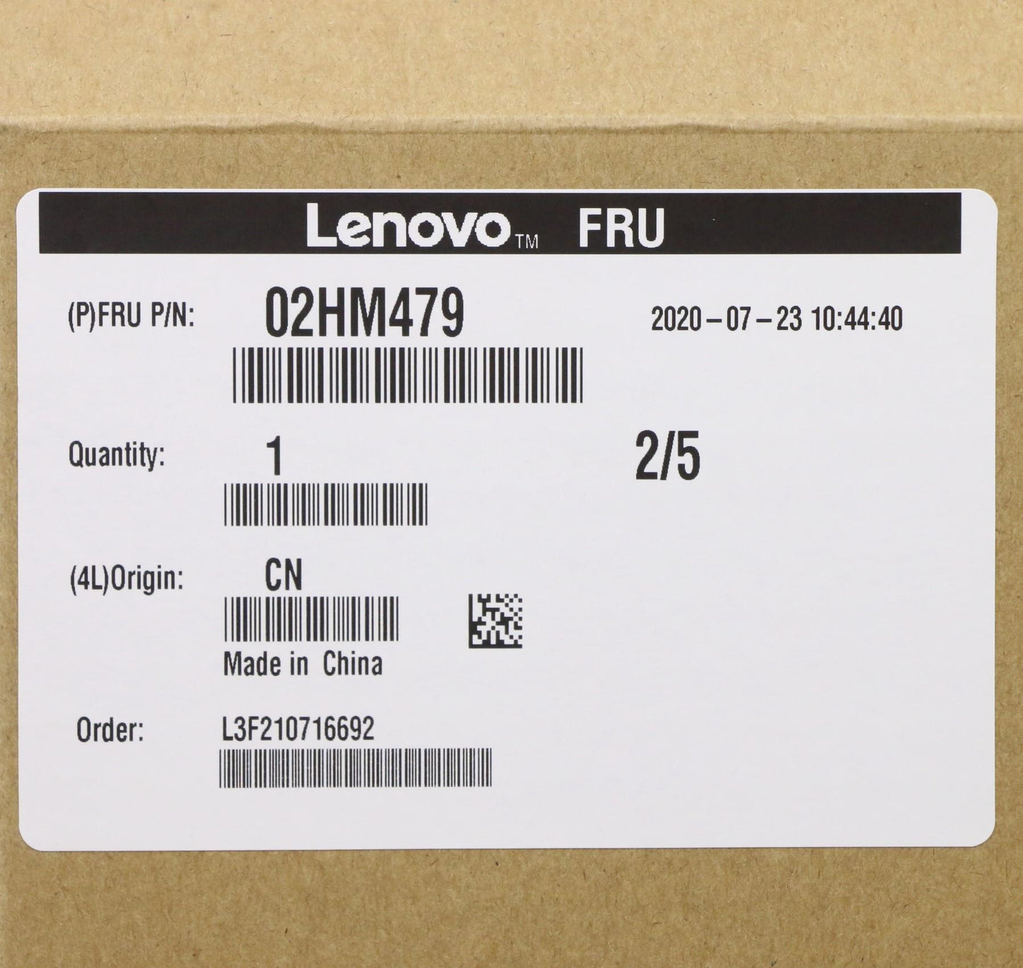 Lenovo Ft491 Log Up Assy W/Nblkbfprbl - 02HM479