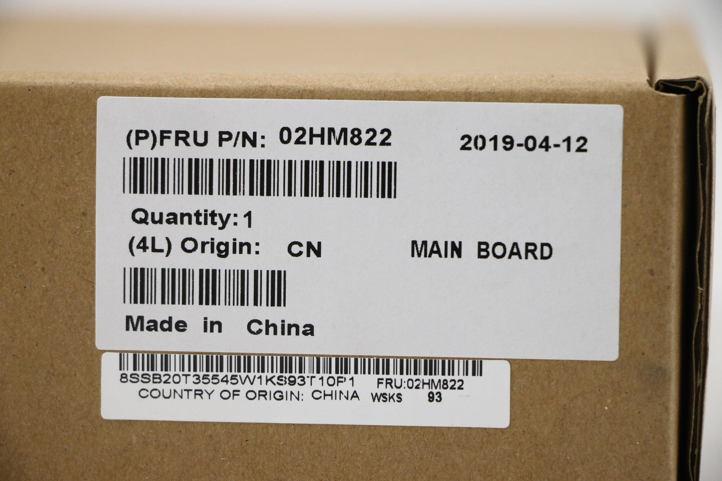 Lenovo Mb Nok I5-8265U 8G Ftpm Lbb-1 - 02HM822
