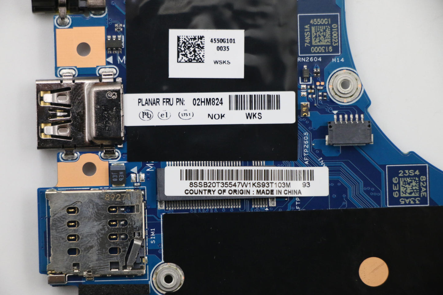 Lenovo Mb Nok I5-8265U 16G Dtpm Lbb-1 - 02HM824
