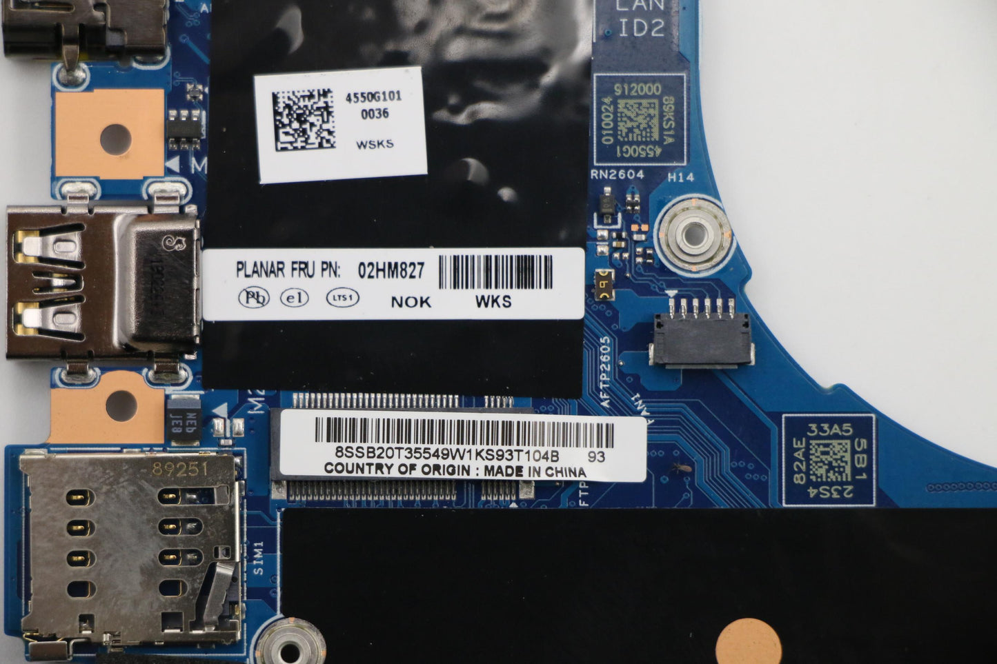 Lenovo Mb Nok I7-8565U 8G Dtpm Lbb-1 - 02HM827