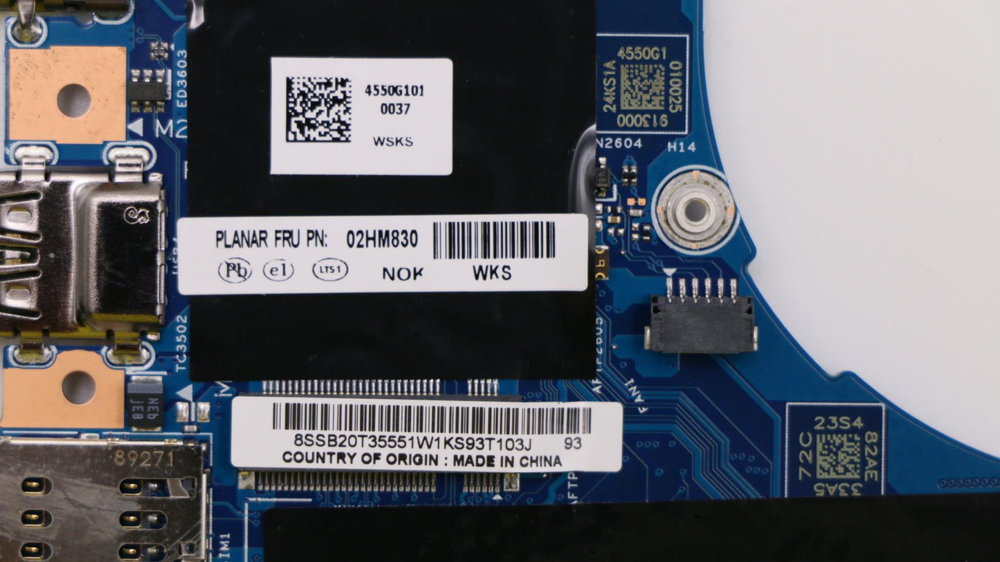 Lenovo Mb Nok I7-8565U 16G Dtpm Lbb-1 - 02HM830