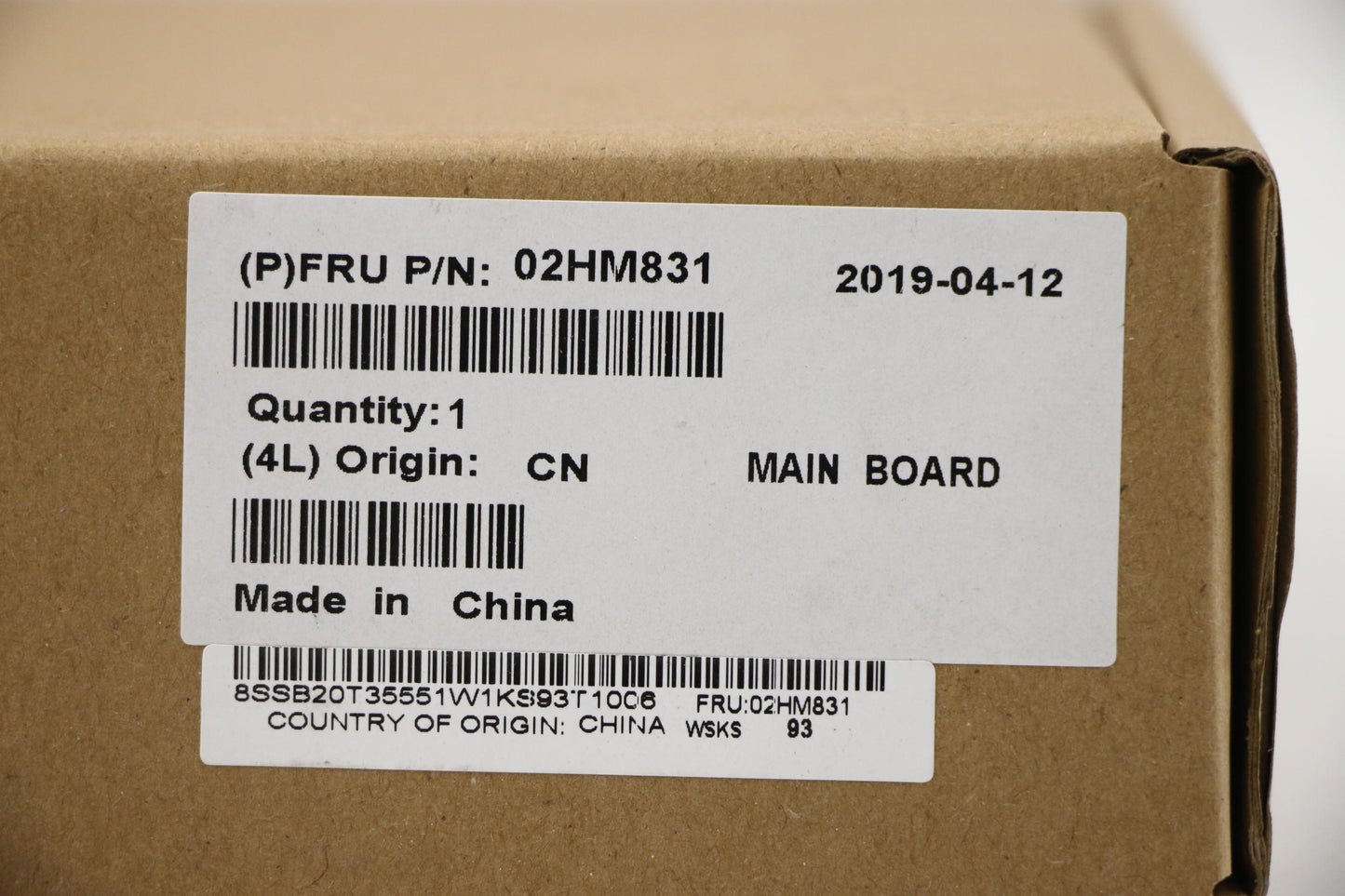 Lenovo Mb Nok I7-8565U 16G Ftpm Lbb-1 - 02HM831
