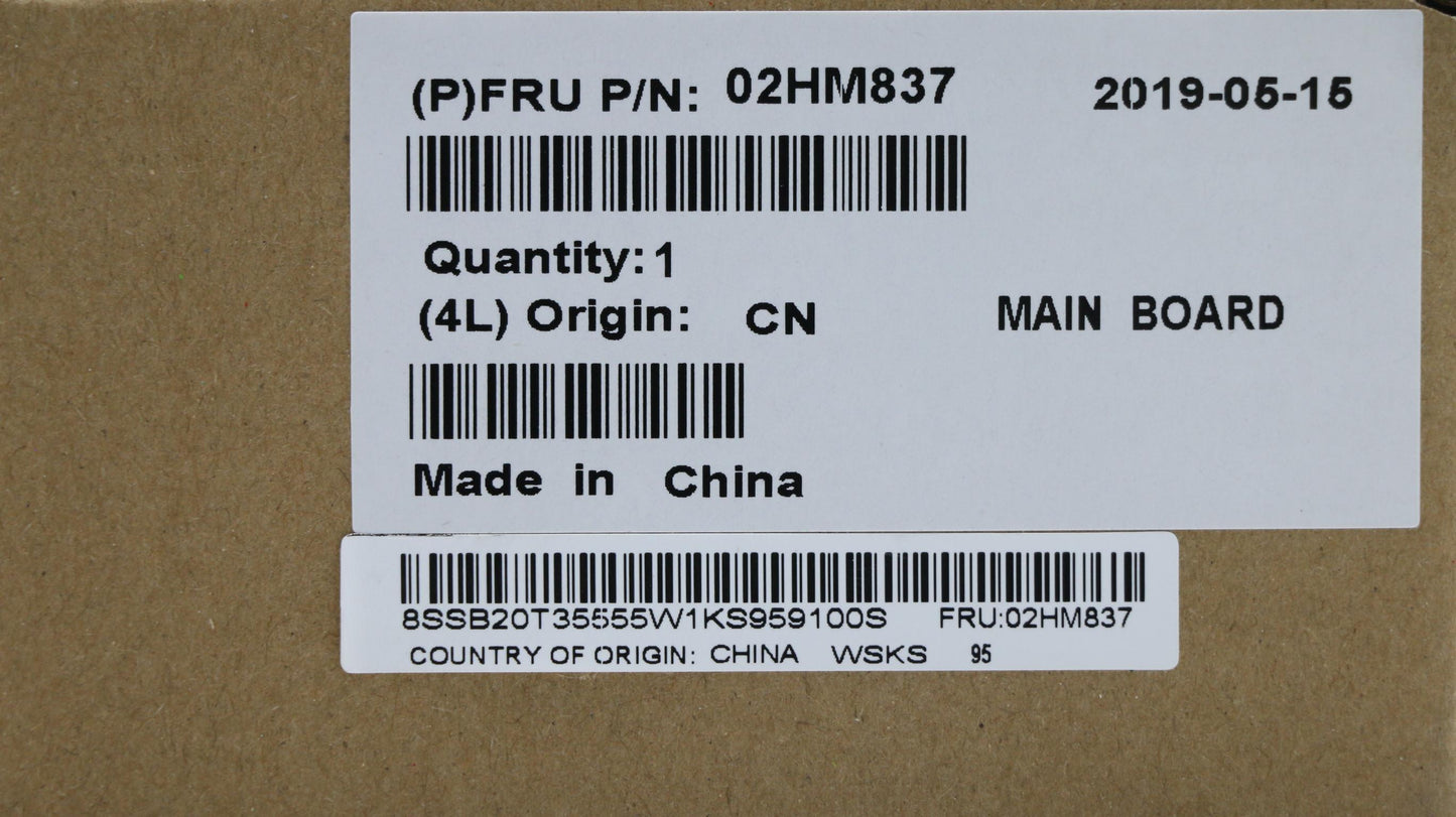 Lenovo Mb Nok I5-8365U Vp 16G Amt Ftp - 02HM837