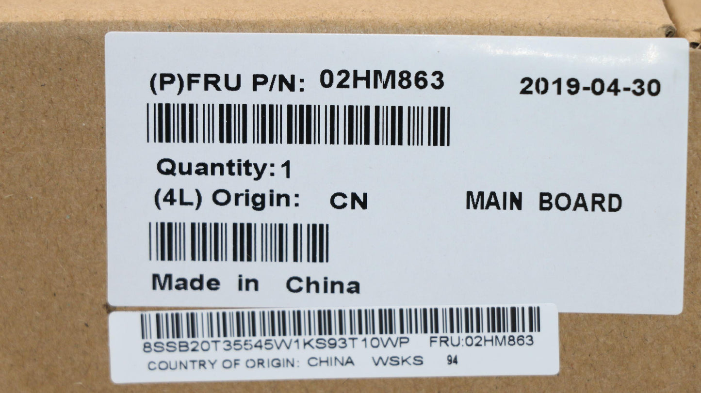 Lenovo Mb Win I5-8265U 8G Dtpm Lbb-1 - 02HM863