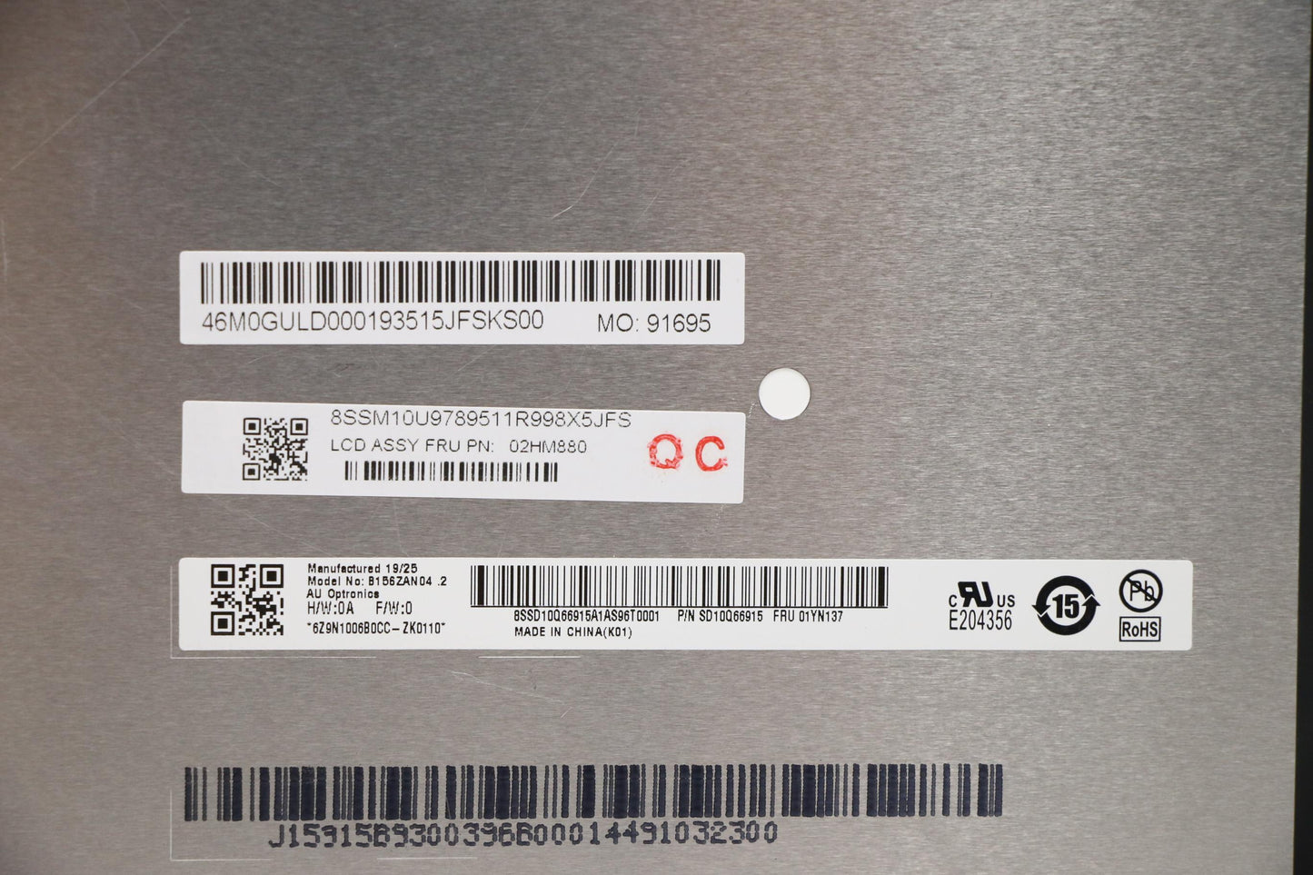 Lenovo Lcd Uhd Auo Color Calibration - 02HM880