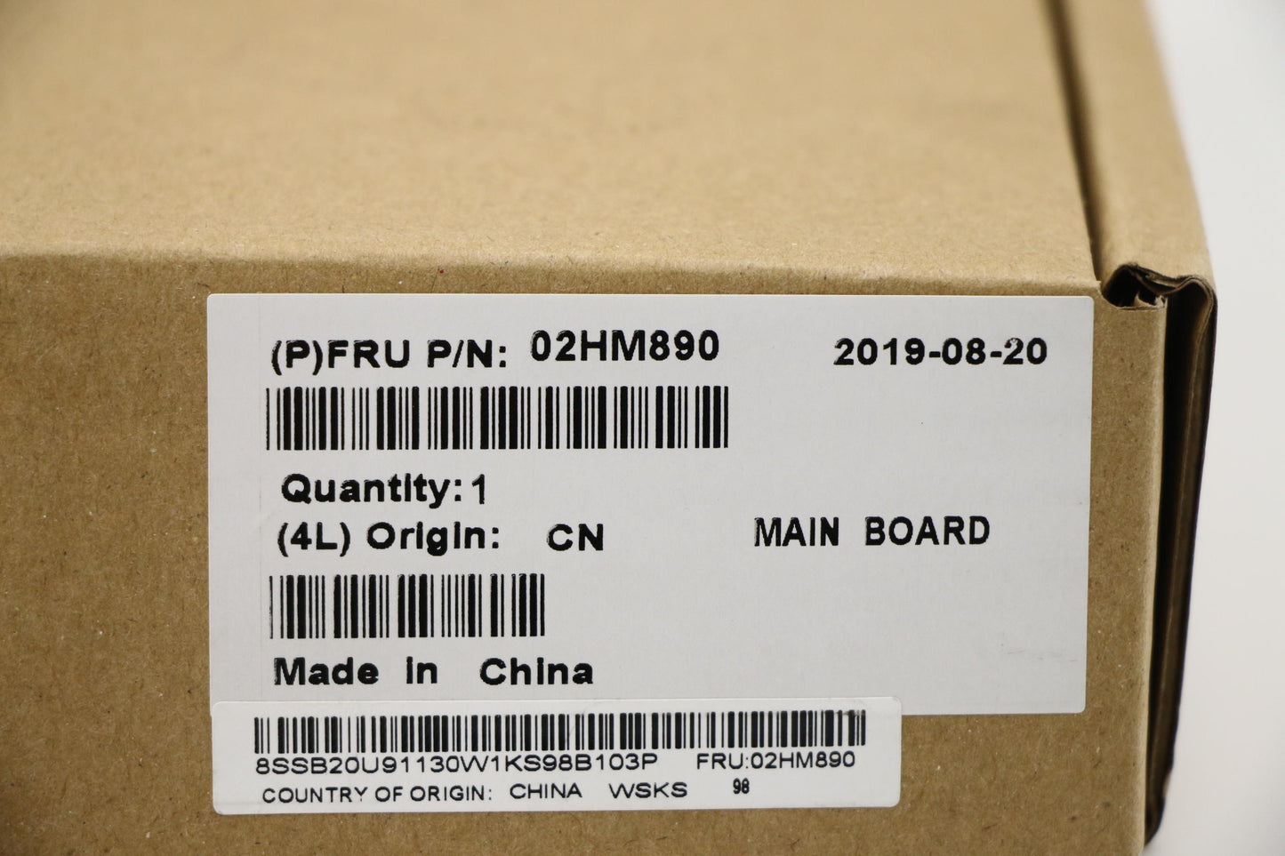 Lenovo Mb I5-9400H Vp Int630 Nok Amt - 02HM890
