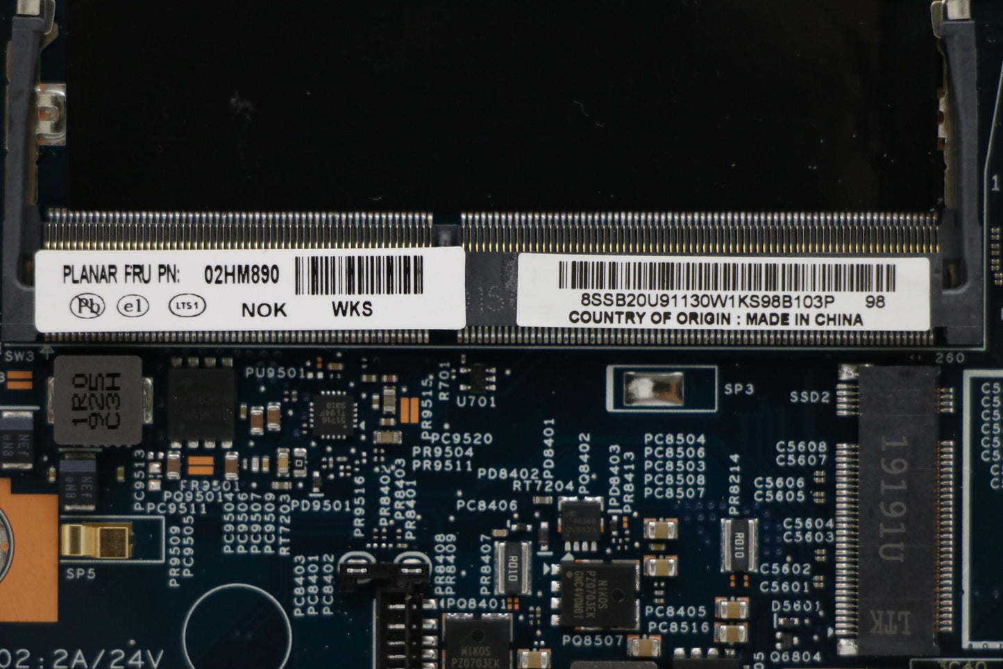 Lenovo Mb I5-9400H Vp Int630 Nok Amt - 02HM890