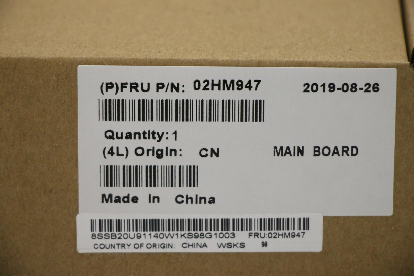 Lenovo Mb I5-9400H Vp N18Pg0 Win Amt - 02HM947