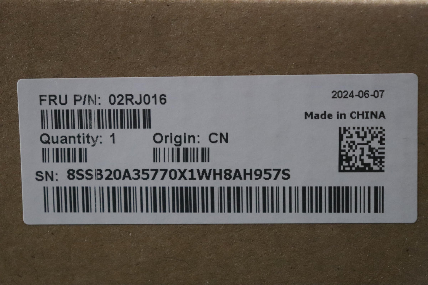 Lenovo Mb Intel Lga-3647 Win Dpk Dtpm - 02RJ016